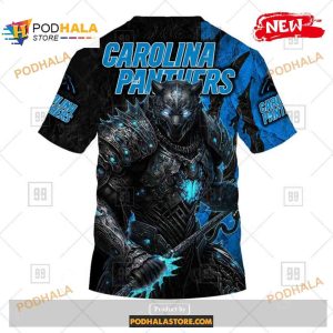NFL Carolina Panthers Warrior Special Super Hero Design Shirt NFL Hoodie 3D 4