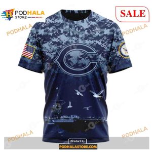 NFL Chicago Bears Honor US Navy Veterans Shirt NFL Hoodie 3D 3