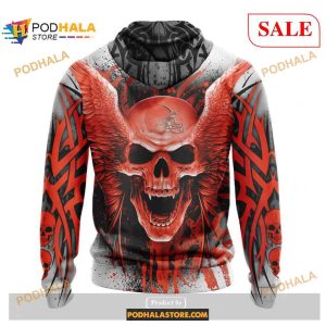 NFL Cleveland Browns Special Kits With Skull Art Shirt NFL Hoodie 3D 2
