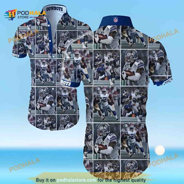 NFL Cowboys Hawaiian Shirt, Beach Gift For Football Players