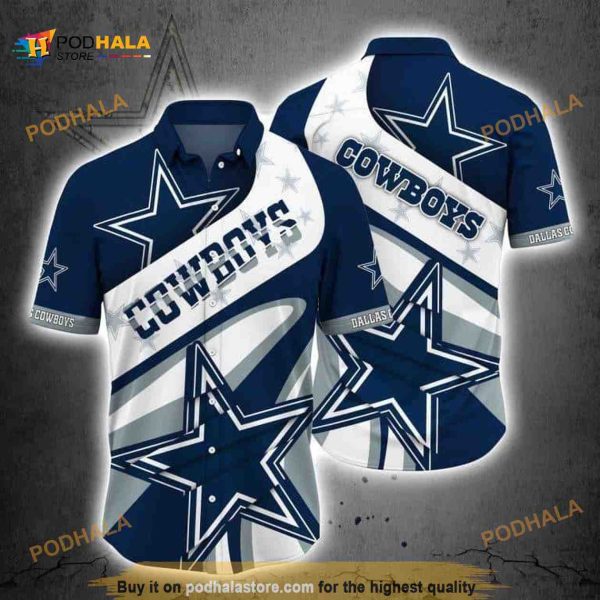 NFL Cowboys Hawaiian Shirt, Football Gift For Adults