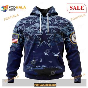 NFL Dallas Cowboys Honor US Navy Veterans Shirt NFL Hoodie 3D 1