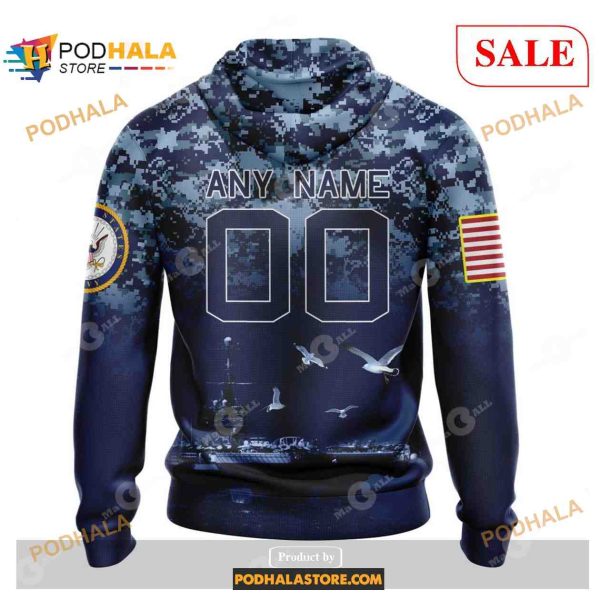 NFL Detroit Lions Honor US Navy Veterans Shirt NFL Hoodie 3D
