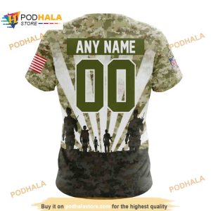 NFL Detroit Lions Salute To Service Honor Veterans Shirt 3D Hoodie 4