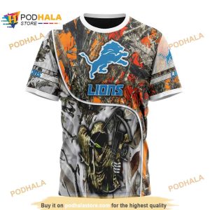 NFL Detroit Lions Special Fall And Winter Bow Hunting Shirt 3D Hoodie 3
