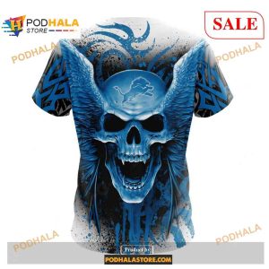 NFL Detroit Lions Special Kits With Skull Art Shirt NFL Hoodie 3D 4