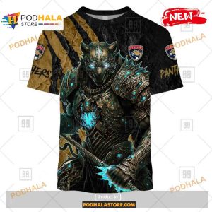 NFL Florida Panthers Warrior Special Super Hero Design Shirt NFL Hoodie 3D 2
