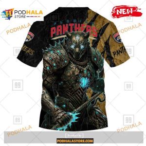 NFL Florida Panthers Warrior Special Super Hero Design Shirt NFL Hoodie 3D 4