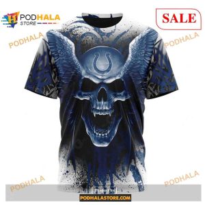 NFL Indianapolis Colts Special Kits With Skull Art Shirt NFL Hoodie 3D 3