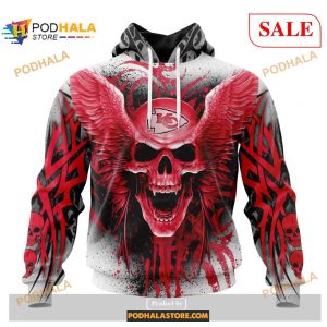 NFL Kansas City Chiefs Special Kits With Skull Art Shirt NFL Hoodie 3D 1