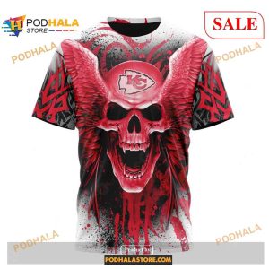 NFL Kansas City Chiefs Special Kits With Skull Art Shirt NFL Hoodie 3D 3