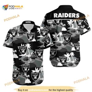 NFL Las Vegas Raiders Hawaiian Shirt, Birthday Gift For Football Fans