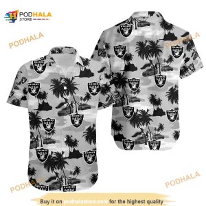 NFL Las Vegas Raiders Hawaiian Shirt, Gift For Beach Vacation