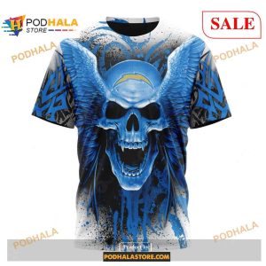 NFL Los Angeles Chargers Special Kits With Skull Art Shirt NFL Hoodie 3D 3