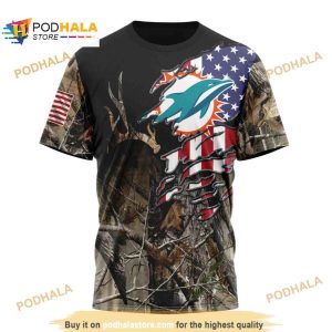 NFL Miami Dolphins Special Camo Realtree Hunting Shirt 3D Hoodie 3
