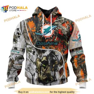 NFL Miami Dolphins Special Fall And Winter Bow Hunting Shirt 3D Hoodie 1
