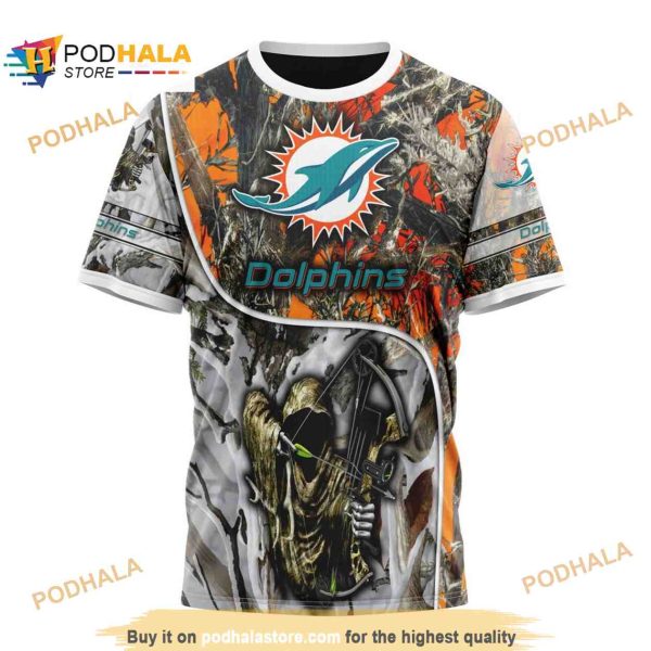 NFL Miami Dolphins Special Fall And Winter Bow Hunting Shirt 3D Hoodie