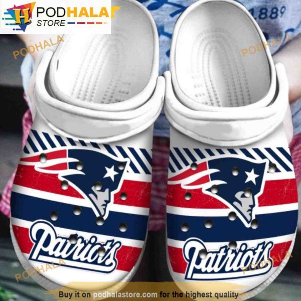 NFL New England Patriots Football 3D Funny Crocs