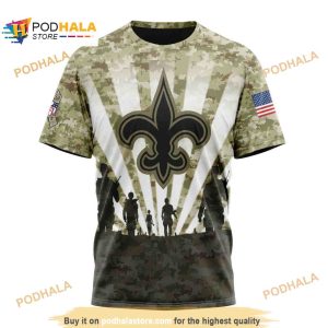 Saints salute to service hoodie mens clearance