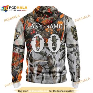 NFL New Orleans Saints Special Fall And Winter Bow Hunting Shirt 3D Hoodie 2