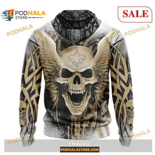 NFL New Orleans Saints Special Kits With Skull Art Shirt NFL Hoodie 3D 08J