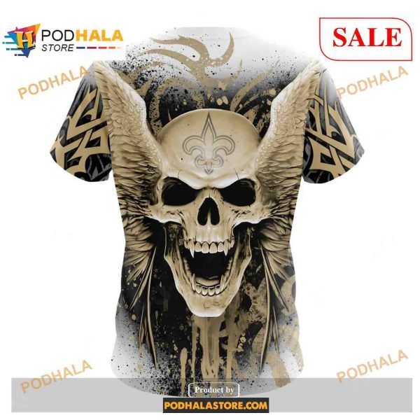 NFL New Orleans Saints Special Kits With Skull Art Shirt NFL Hoodie 3D 08J
