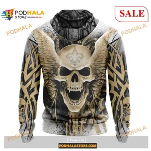 NFL New Orleans Saints Special Kits With Skull Art Shirt NFL Hoodie 3D 2