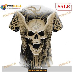 NFL New Orleans Saints Special Kits With Skull Art Shirt NFL Hoodie 3D 4