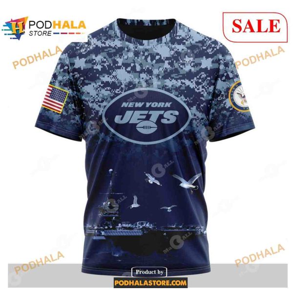 NFL New York Jets Honor US Navy Veterans Shirt NFL Hoodie 3D