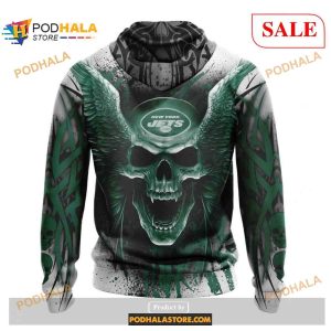 NFL New York Jets Special Kits With Skull Art Shirt Hoodie 3D 2