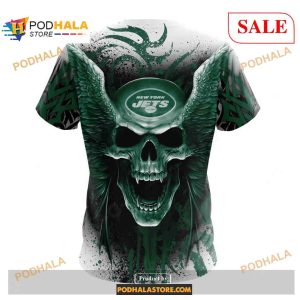 NFL New York Jets Special Kits With Skull Art Shirt Hoodie 3D 4