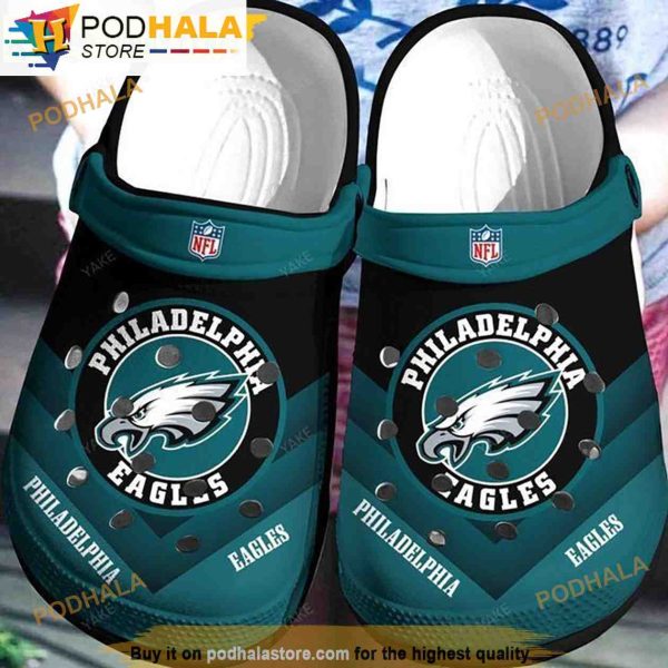 NFL Philadelphia Eagles Gifts 3D Funny Crocs Shoes