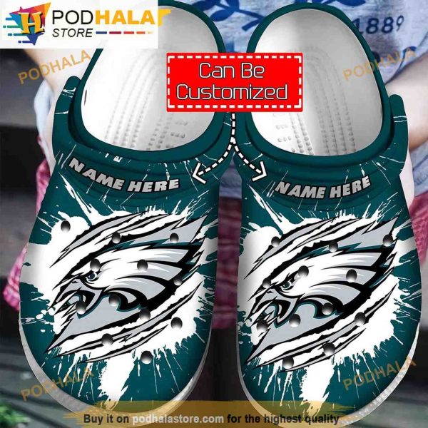 NFL Philadelphia Eagles Personalized 3D Funny Crocs