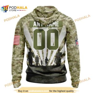 NFL Pittsburgh Steelers Salute To Service Honor Veterans Shirt 3D Hoodie 2