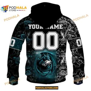 NFL Rose Dragon Philadelphia Eagles Shirt Hoodie 3D 2