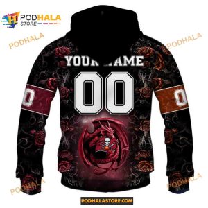 NFL Rose Dragon Tampa Bay Buccaneers Shirt Hoodie 3D 2