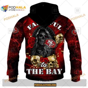 NFL San Francisco 49ers Fire Skull Shirt NFL Hoodie 3D 3