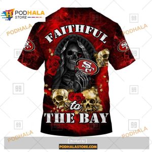 NFL San Francisco 49ers Fire Skull Shirt NFL Hoodie 3D 4