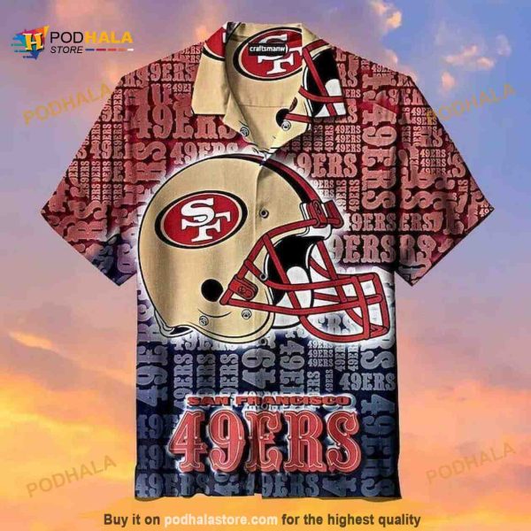 NFL San Francisco 49ers Hawaiian Shirt, Football Gift For Dad, 49Ers Merchandise
