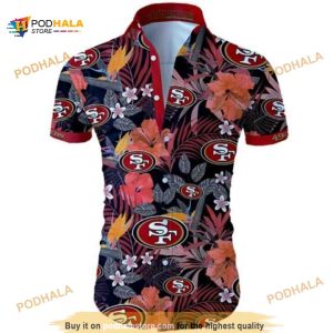 NFL San Francisco 49ers Hawaiian Shirt, Gift For Beach Lovers, 49Ers Merchandise