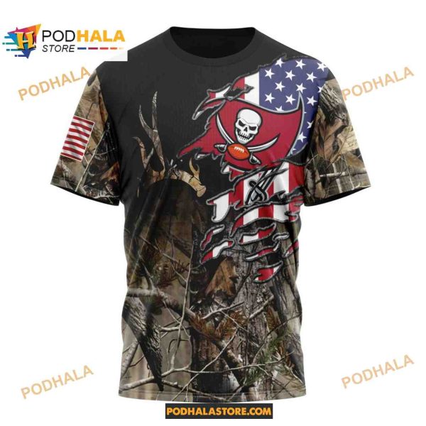 NFL Tampa Bay Buccaneers Special Camo Realtree Hunting Shirt 3D Hoodie