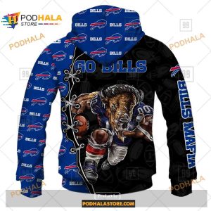 NFL Warrior Buffalo Bills Shirt NFL Hoodie 3D 3