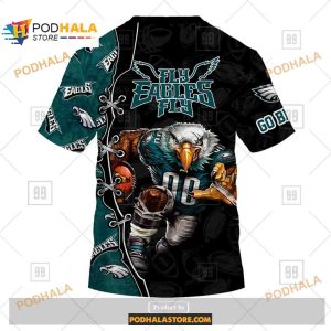 NFL Warrior Philadelphia Eagles Shirt NFL Hoodie 3D 4