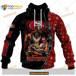 NFL San Francisco 49ers Special Kits With Skull Art 3D Hoodie