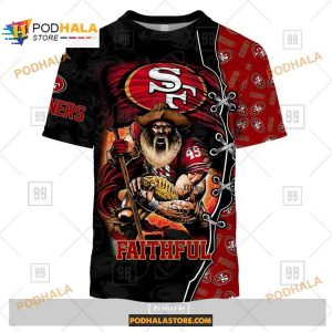 NFL Warrior San Francisco 49ers Shirt NFL Hoodie 3D 2