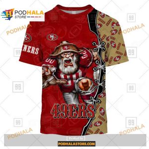 NFL Warrior San Francisco 49ers Unisex Funny Shirt NFL Hoodie 3D 2