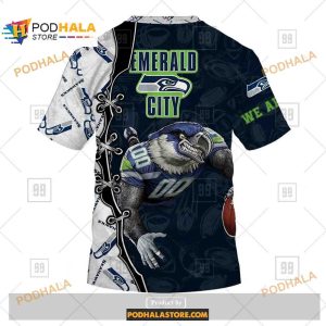 NFL Warrior Seattle Seahawks Shirt NFL Hoodie 3D 4