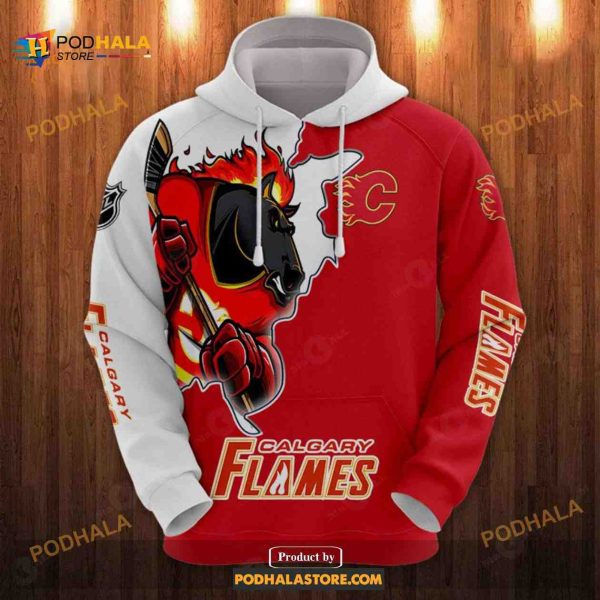 NHL Calgary Flames Shirt Sweatshirt Hoodie 3D