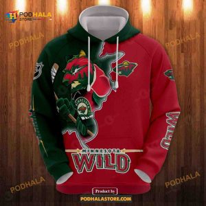 Minnesota Wild NHL Custom Number And Name 3D Sweatshirt For Fans AOP  Christmas Gift Sweater - Banantees