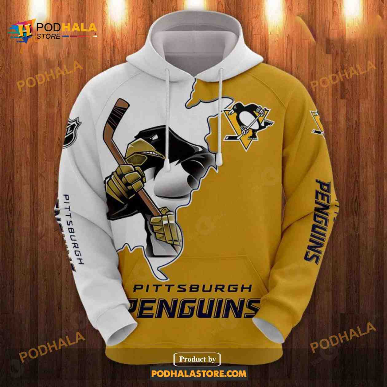 Toddler Black Pittsburgh Penguins Team Logo Pullover Hoodie